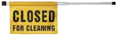Oates Spring loaded Door Caution Sign (Closed For Cleaning) JA-004 - Janitorial and General Cleaning - Signs