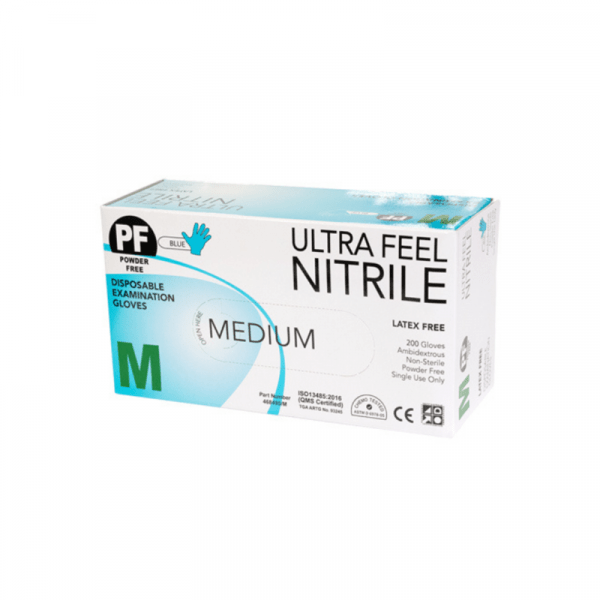 UltraFeel Medical Examination Blue Nitrile Powder Free Gloves (468493)