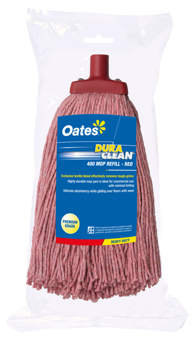 Oates® 165714 DuraClean® Premium Textile Mop Head / Refill 400gm (MH-DC-01)