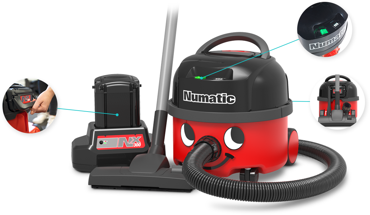 NUMATIC NBV190NX Henry Commercial Cordless Vacuum Cleaner