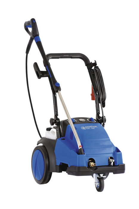 Nilfisk MC 5M cold water medium electric pressure washer delivering 1670 PSI and 11.6 L/min flow rate for powerful cleaning of vehicles, equipment, and outdoor surfaces