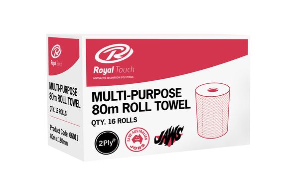 RT 66011 Multipurpose Roll Towel 2Ply 80 meters 16 rolls per carton - Toilet Paper and Washroom - Products