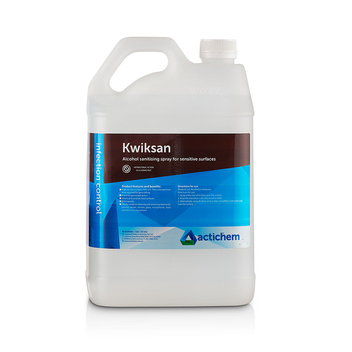 Actichem Kwiksan Alcohol Surface Sanitizer 5L AP689.05