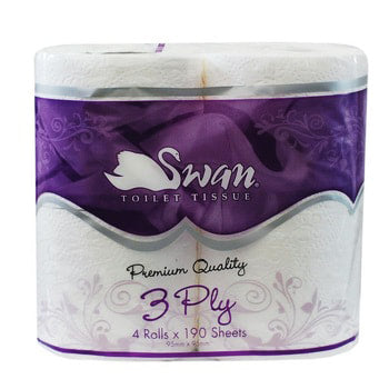 Swan Premium Toilet Paper 3 Ply 190 Sheets (SWAN-2002)