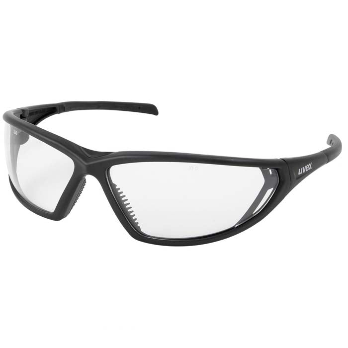 UVEX Warrior 9101-060 Black Frame Clear Antifog Lens Safety Glasses