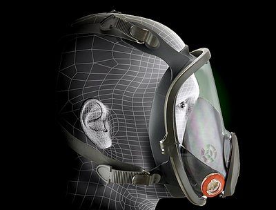 3M™ Reusable Full Face Mask 6800, Medium, 1 ea/Box