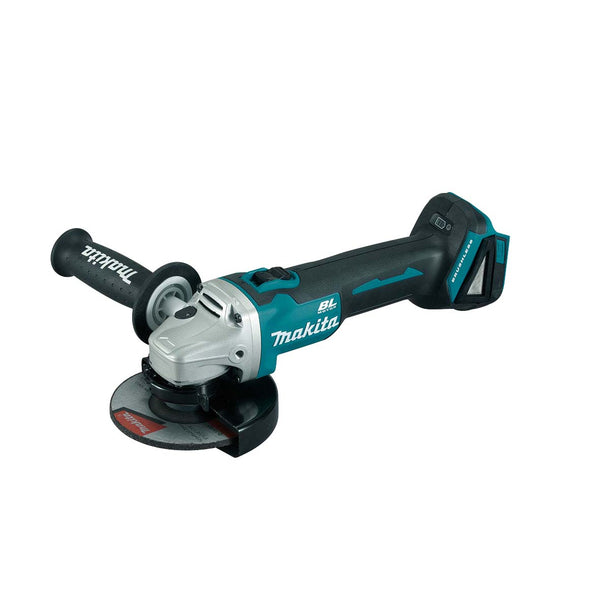 Makita DGA504 18V Mobile Brushless 125mm Slide Switch Angle Grinder - Tool Only / Green - Power Tools