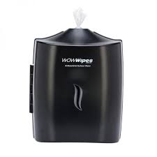 WOW Wipes SWD-B Antibacterial Wall Mounted Dispenser Matte Black - Individual
