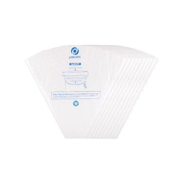 Pacvac Superpro Disposable SMS Cone Dust Bag 10pk - 10 PK / White - Vacuum Bags