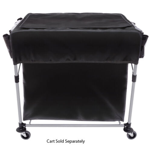 Rubbermaid 1889864 Large Black Cover for X-Carts Fits 8 Bushels 300Litre & Multi-Stream - Janitorial and General