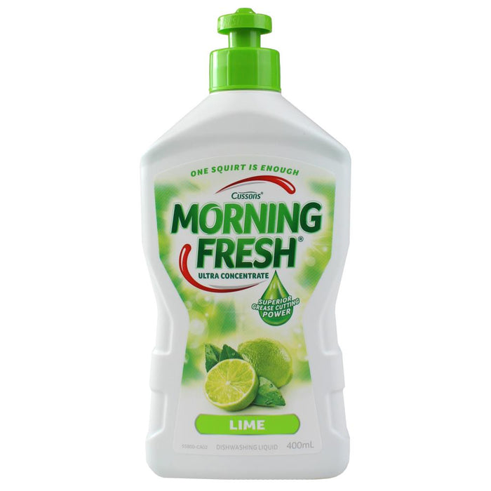 Lime Morning Fresh 400ml dishwashing liquid super concentrate