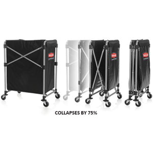 Rubbermaid 1881749 Collapsing 150L X-Cart Laundry Trolley
